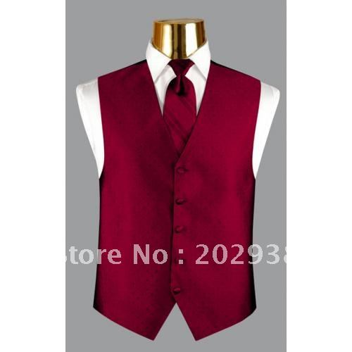 hot selling red five-button men vests