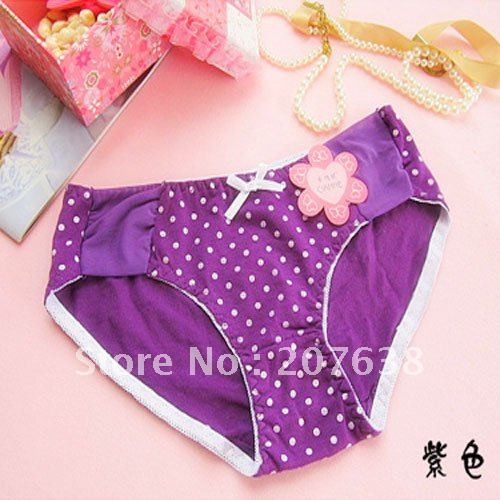 HOT Selling!!Retail&Wholesale Net yarn cotton underwear solid color bit version of the low waist briefs+free shipping