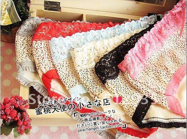 Hot selling Sexy Lace Lady's Briefs ,soft  underwear,Free shipping lovely  leopard grain  panties