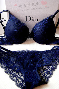 Hot-selling sexy luxury lace thin thick underwear bra set bra