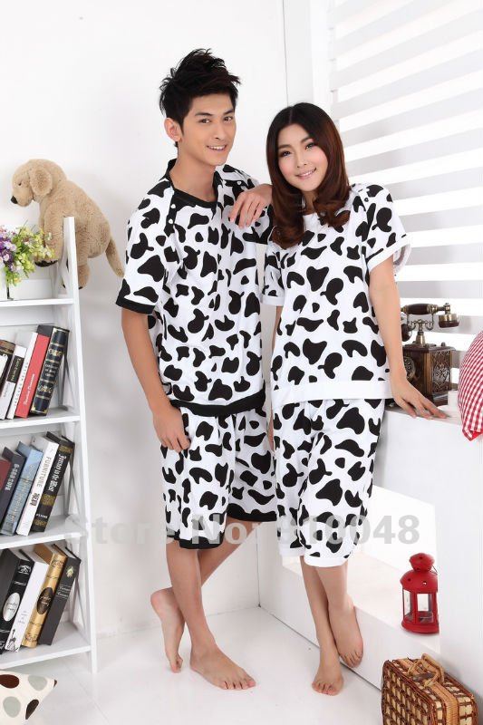 hot-selling short sleeve lover's loungewear / cotton  pajamas /  cartoon  nightwear/ wholesale & retail/ free shipping