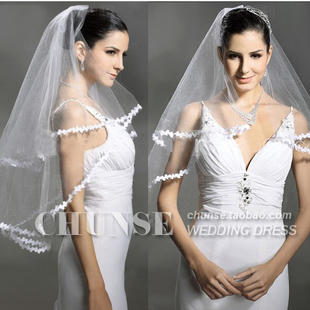 Hot-selling small laciness veil simple and elegant veil the bride wedding dress formal dress accessories