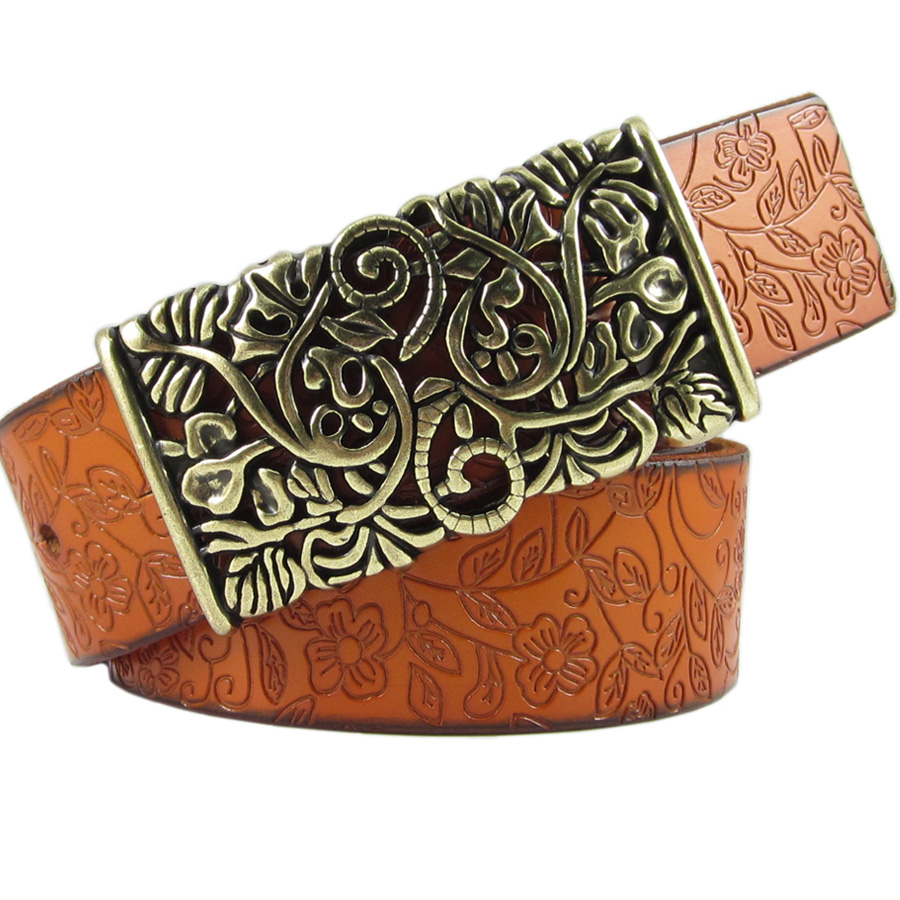 Hot-selling vintage plate buckle cowhide female strap Women casual all-match fashion genuine leather female belt female