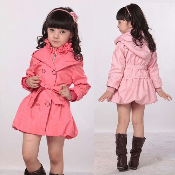 hot selling!! wholesale 3pcs/lot Autumn fashion girl dust coat kids outwear