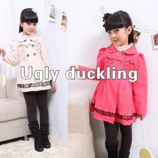 hot selling!! wholesale 4pcs/lot Autumn 2012 the new Children's trench coat girls Outerwear