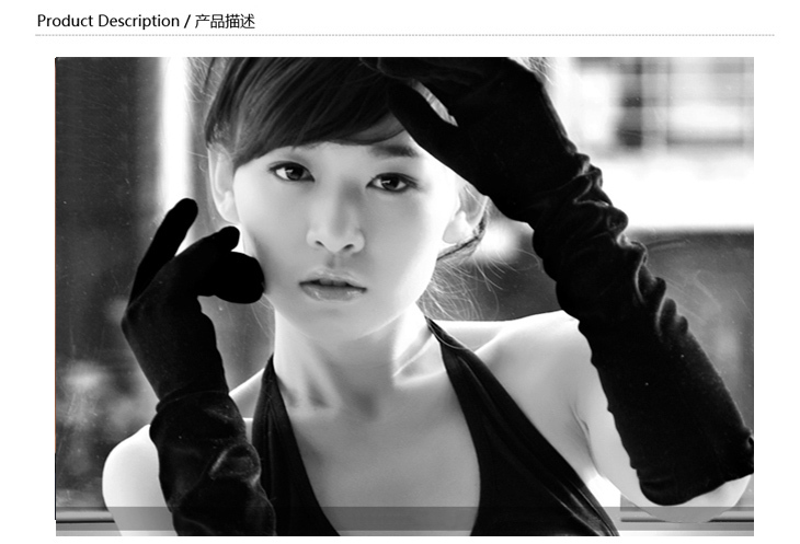 Hot-selling women's 50 t nubuck leather long design gloves female genuine leather gloves thermal