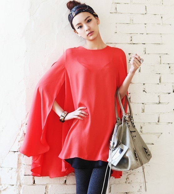 HOT Selling! Womens Fashion Designer Inspired Queen Chiffon Bohemia Sexy One-Piece Poncho Cape Cloak Dress Top Buy 2 Get 2% Off