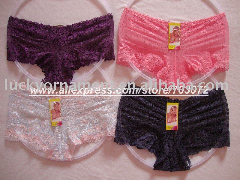 Hot sexy lady lace boxer short,panty underwear,600pcs/lot