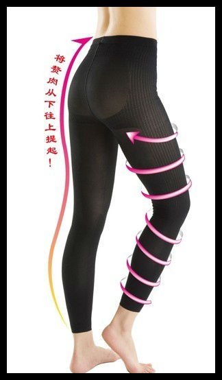 HOT Sleeping slimming Leggings Compression Diet pants spats Shaper Stocking Fat off 200pc/lot Freeshipping