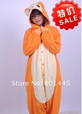 HOT Spring Autumn adult romper nonopnd one piece sleepers polar fleece for 145~185cm growth free shipping