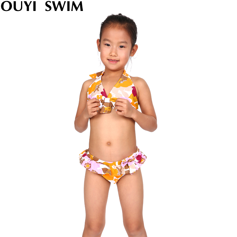 Hot spring boy child swimwear girl baby fancy bikini swimwear