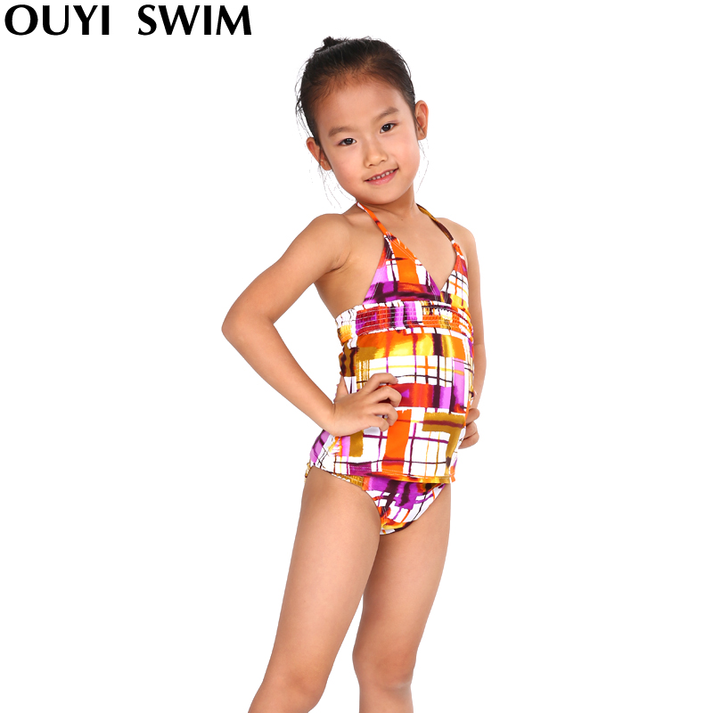 Hot spring boy child swimwear girl baby split swimsuit flower