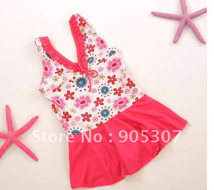 Hot spring child swimwear swimming trunks one piece child swimwear girl swimwear female child swimwear