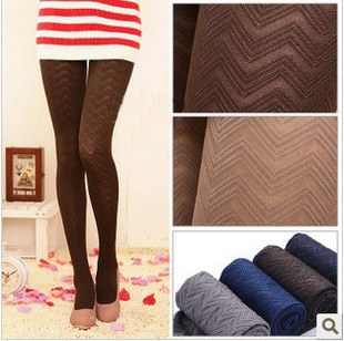 HOT!Three-dimensional corrugated pantyhose ,140D velvet socks for autumn and winter.Free shiping 12pcs/lot