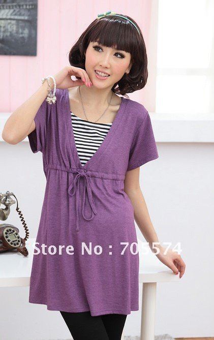 Hot wholesale Free shipping Fashion soft and comfortable maternity tops maternity clothes