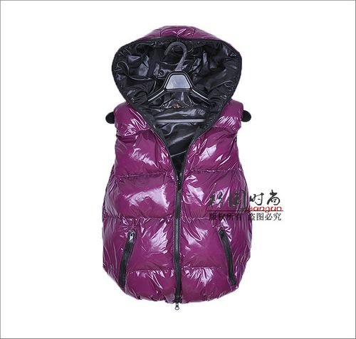 Hot Winter ladies Down vest coat purple Free ShippingWT081