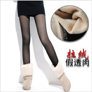 HOT Winter warmer sexy snow boots stockings and tights pants / fashion skin visual illusion designs thickening shorts leggings