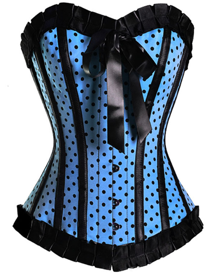 Hot Women shaper Corset(overbust) Sexy Lingerie blue Wholesale Retail 1761