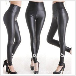 HOTSALE! Free Shipping+5pcs/lot,Women's Pants, PU leather Leggings/Tights, Europe stree style, Pencil Pants