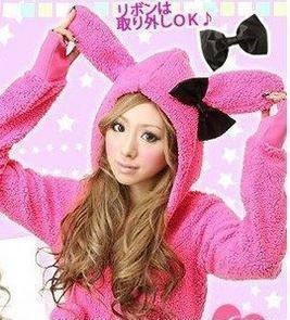 HotSale! Women's Popular Lovely Bunny Ears Warm Sherpa Hoodie Jacket Coat