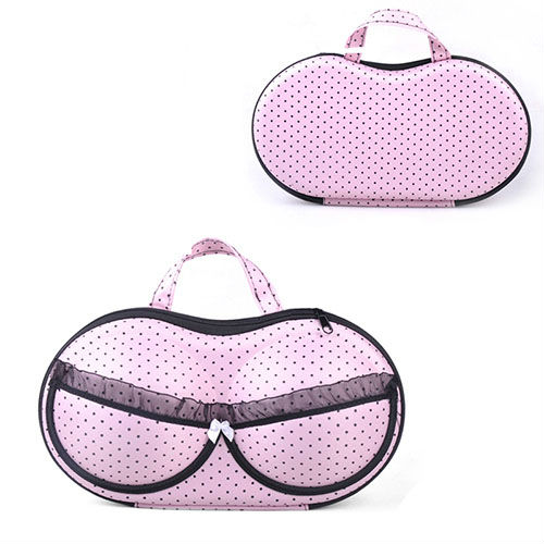 Hotselling Fashion Travel Bras Bra Bag Portable Protect Travel Organizer Bra Bag Underwear Lingerie Case Bow Knot