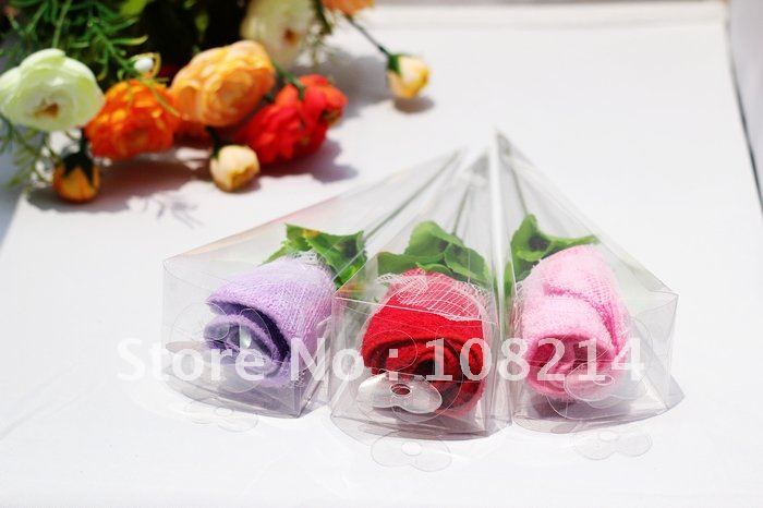 Hottest Romatic Valentine's day gift Towel Rose with100% cotton Wedding gift as Roses