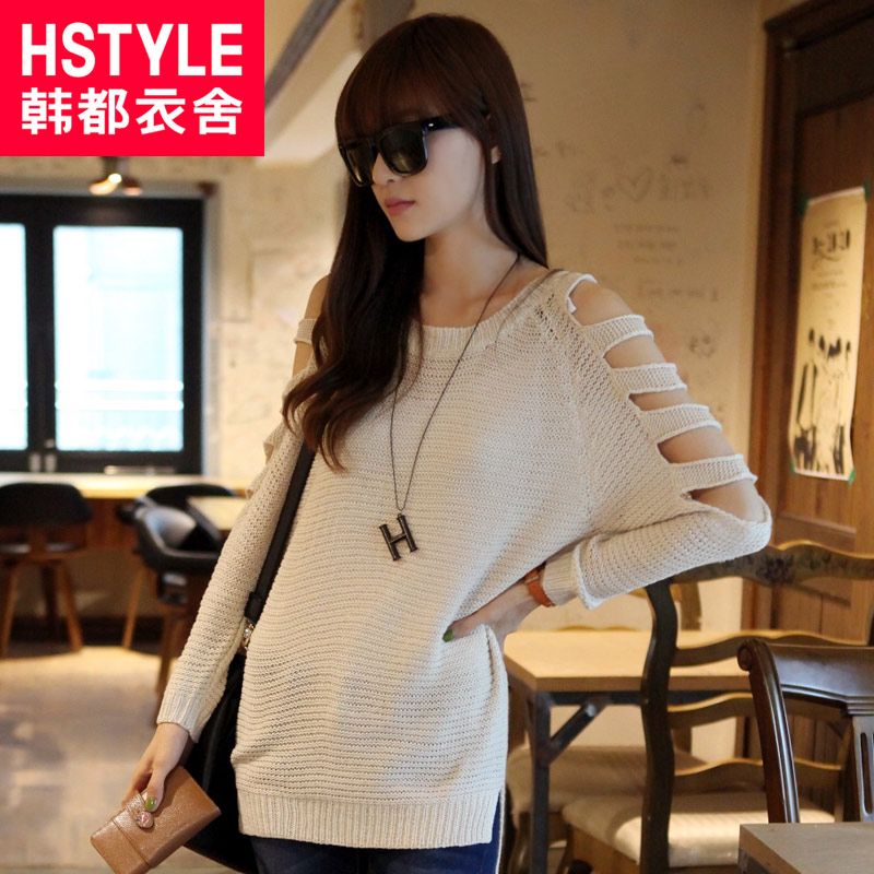 HSTYLE 2012 autumn new arrival women's empty thread sweater ek1598 0822