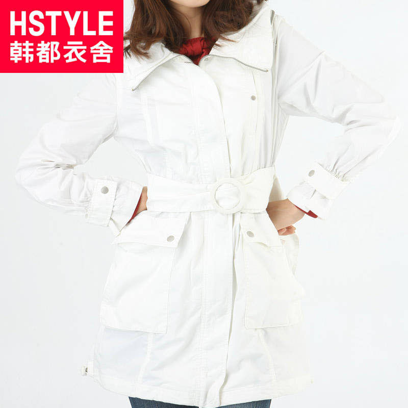 HSTYLE 2012 women's solid color long-sleeve trench lc1104l01