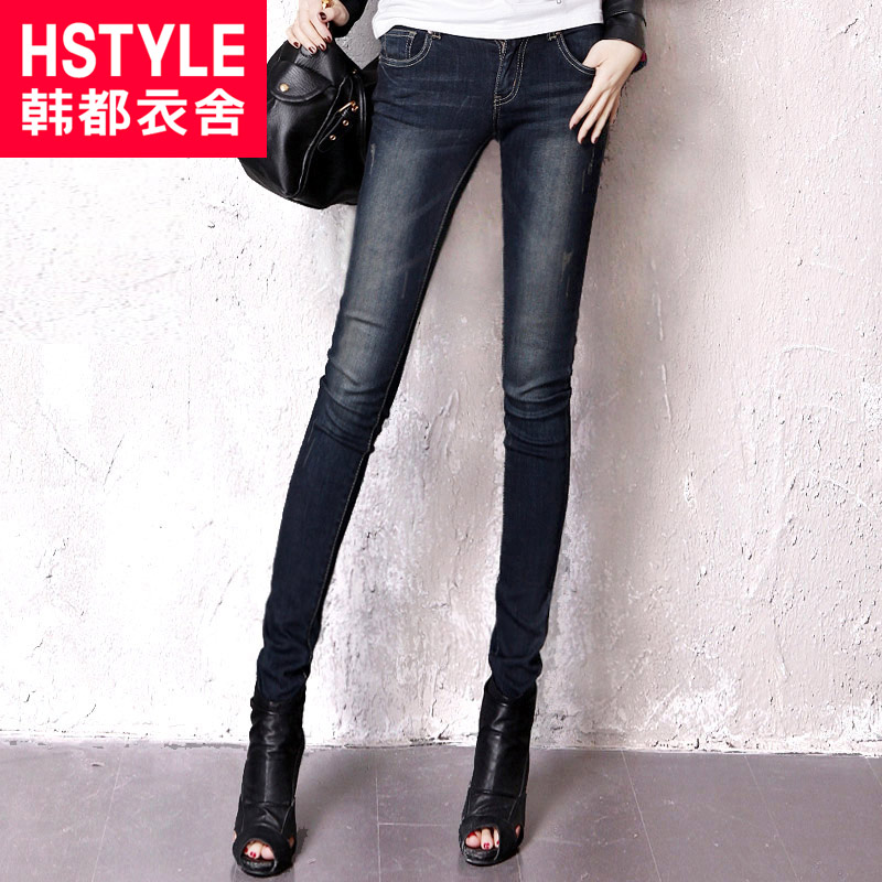 HSTYLE 2013 summer slim pencil female jeans my0100