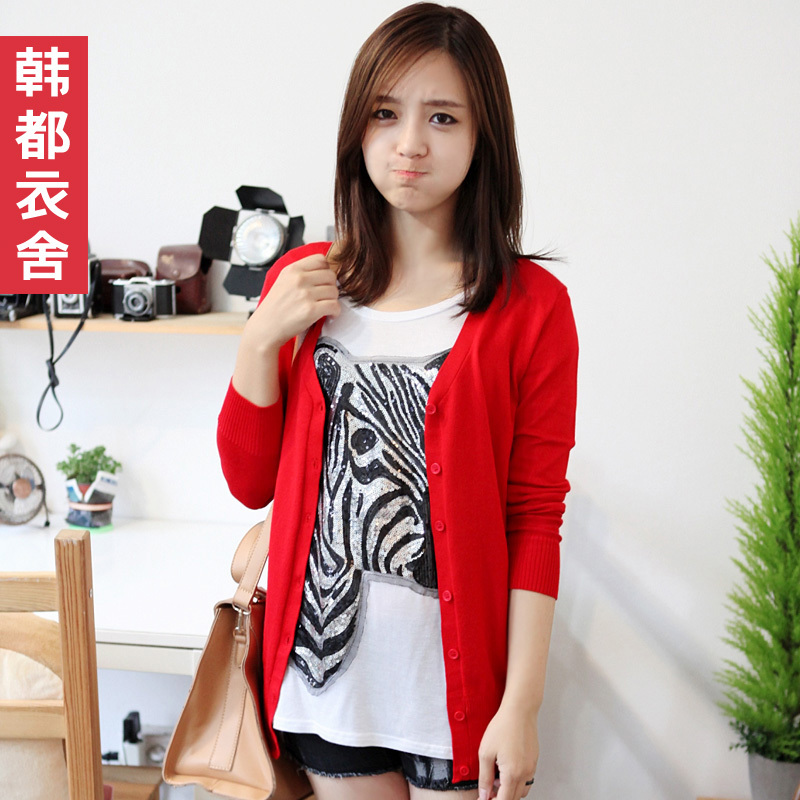 HSTYLE female 2012 slim medium-long cardigan sweater yk0026 free shipping