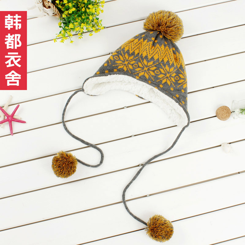 HSTYLE hat 2013 spring thermal wool ball cap kc2090
