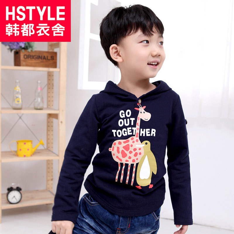 HSTYLE male girls clothing 2013 spring pullover pattern sweatshirt zl2053
