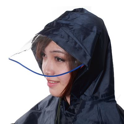 Huahai big hat brim motorcycle raincoat electric bicycle raincoat bicycle car battery single double poncho plus size thick
