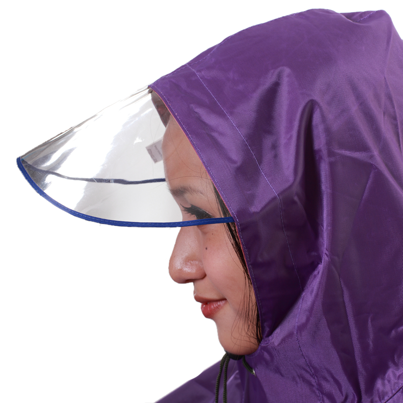 Huahai big hat brim ride bicycle poncho raincoat fashion plus size thickening