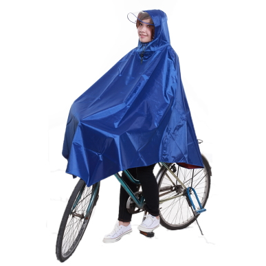 Huahai mask big hat brim ride bicycle poncho raincoat fashion plus size thickening oxford fabric
