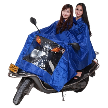 Huahai motorcycle raincoat electric bicycle raincoat car battery ride double raincoat poncho fashion thickening plus size