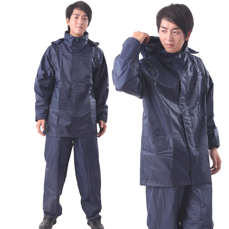 Huahai single tier motorcycle raincoat electric bicycle raincoat fashion split raincoat rain pants set thickening