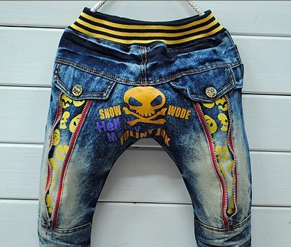 human skeleton Jeans trousers cross pants,Children jeans,Boys' Jeans,Children's pants,jean 019