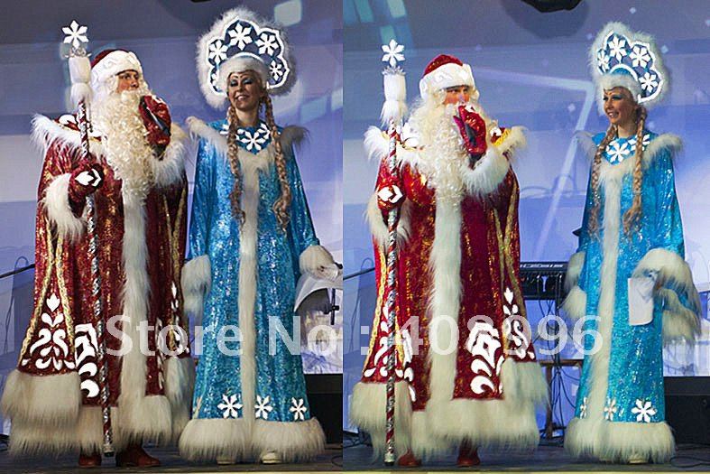 Illuminated LED Santa Claus suit /stage performance evening dress
