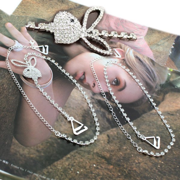 Imitation Diamond Bra Strap!BB172-045 Free Shipping!6Pairs/Lot!Fashion Rhinestone Crystal Brass Chain Metal Bra Products