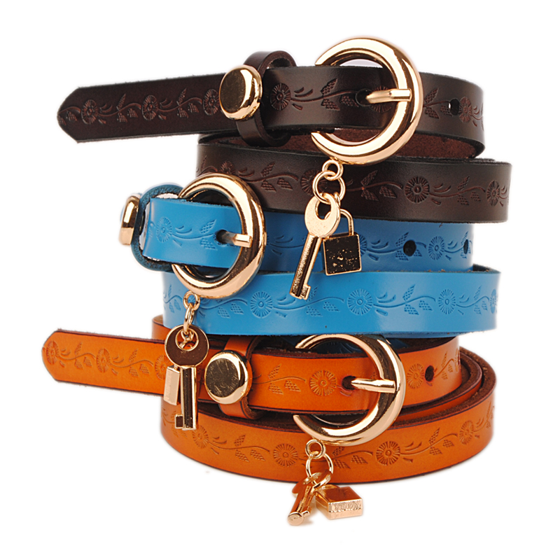 Imported Leather Women's Strap Genuine Leather Belt Female Fashion All-match Decoration Free Shipping