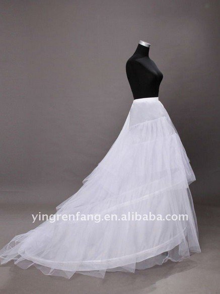 In 2011 the new use of the famous white three rolls of the four layers of fairy tale long wedding dresses petticoat PC-045