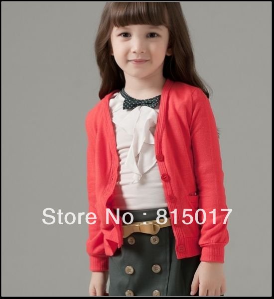 in stock 2013 free shipping 110~150 Petti Girl Coat Fashion jacket Cute Polka Blouse 5pcs/lot Baby clothing