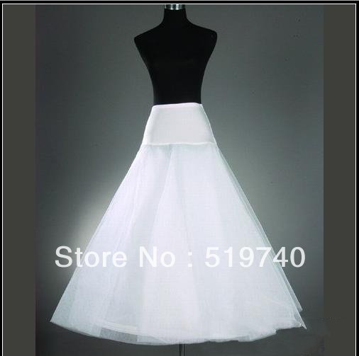 In Stock A-Line One-Hoop Bridal Accessories Crinoline Slip Petticoat Underskirt Wedding Dress