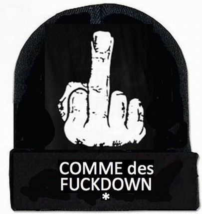 in stock ! comme des fuckdown with finger beanies,Acrylic materail beanie mixed order with others 25pcs/lot winter skullies
