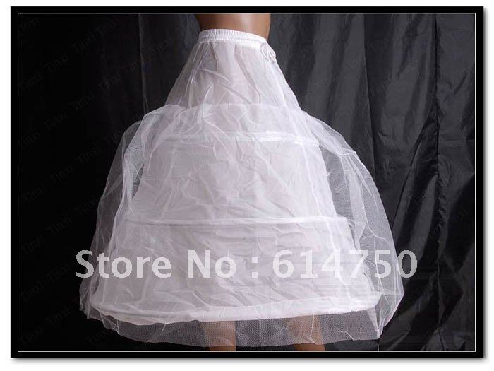In stock Free shipping: 2-Hoop Bridal Petticoats Crinoline   (5pie/lot)