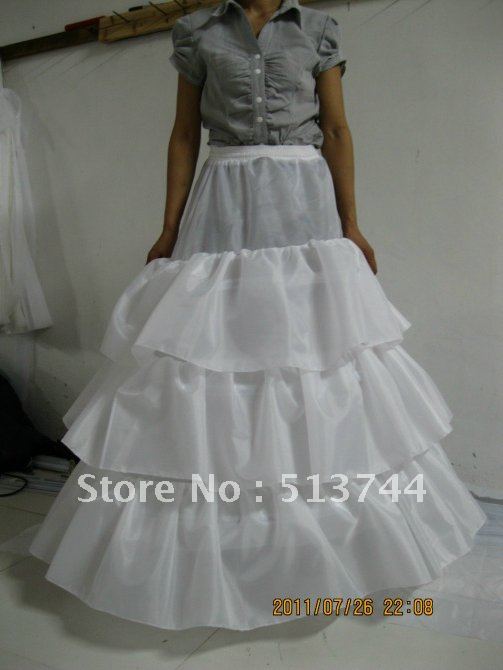In stock  Free shipping  :: High Quality  Best-Selling   3Layer    Bridal  Petticoats   Wedding  Bridal Underskirt