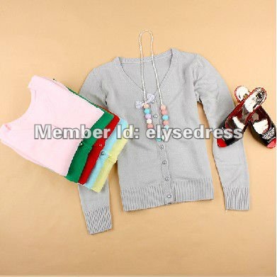 In Stock Free Shipping Hollow thin section long-sleeved knit cardigan Autumn 2012 New