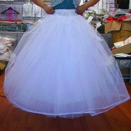 In Stock High Quality Boneless Underskirt Crinoline Ball Gown Wedding Dress Petticoat