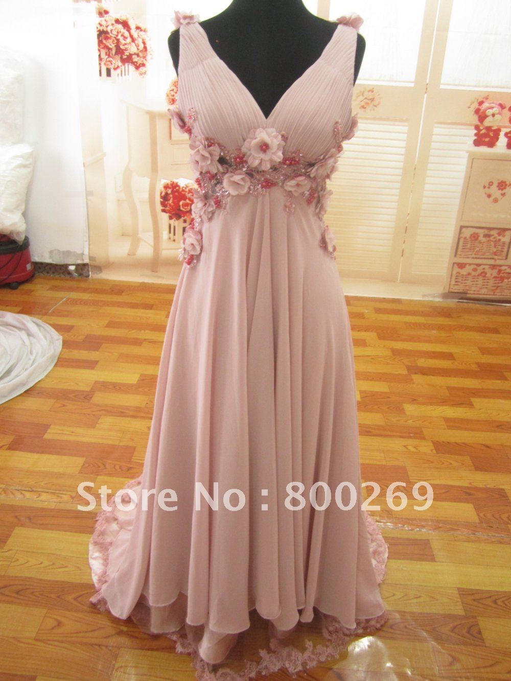 In Stock On Sale Red/Pink/Blue Us size 6 Prom/Evening Dress/Gown SL-7093